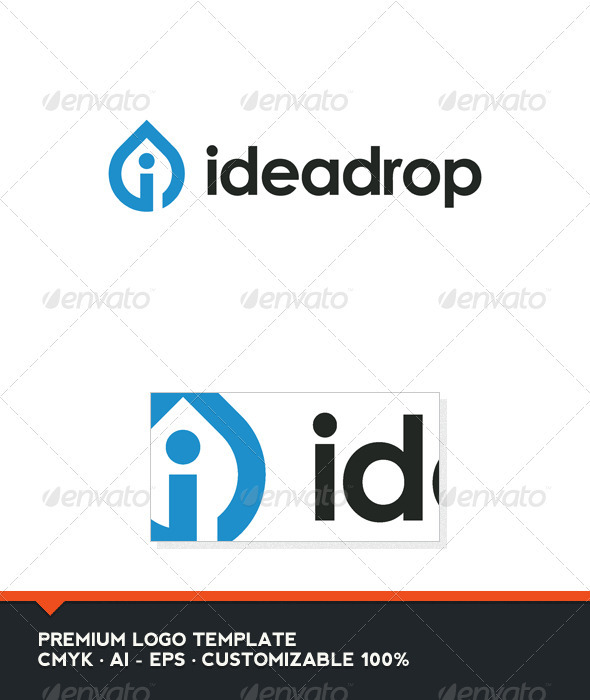 Idea Drop Logo Template