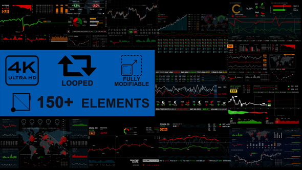 Stock Markets Pack (150+ elements)