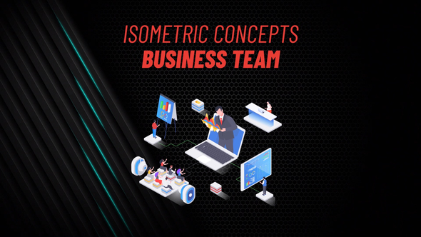 Business Team - Isometric Concept