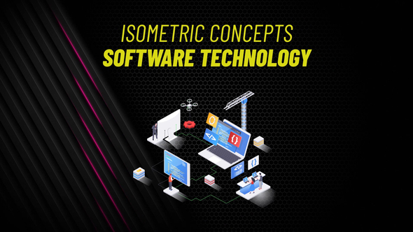 Software Technology - Isometric Concept