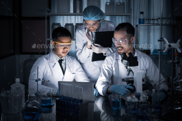 Team of Medical Research Scientists Collectively Working on a New Generation