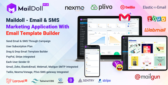 Maildoll – Email & SMS Marketing Application