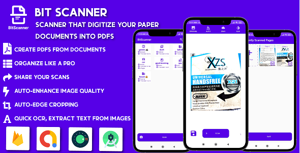 BitScanner - document scanner and PDF generator(CamScanner clone)