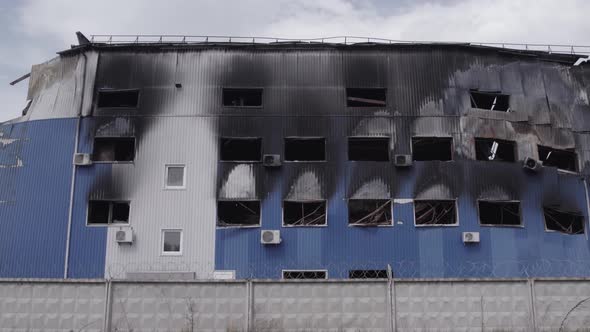 Bucha Ukraine  Warehouse Destroyed By War alt