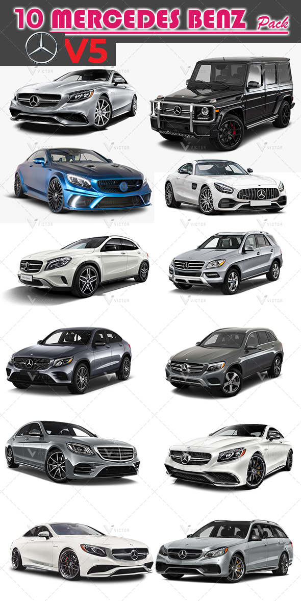 10 Mercedes Pack - 3Docean 31232857