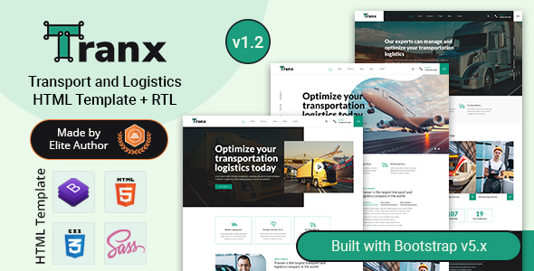 Tranx - Logistics - ThemeForest 28145366