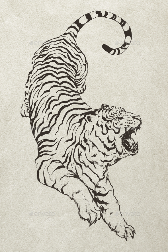 Roaring Tiger Clip Art at Clker.com - vector clip art online, royalty free  & public domain