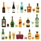 Alcoholic Bottles and Glasses
