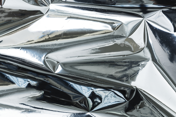 Colors On Crumpled Aluminum Foil Stock Illustration - Download