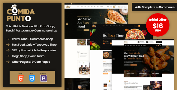 Comida Punto | Food Restaurant HTML Template
