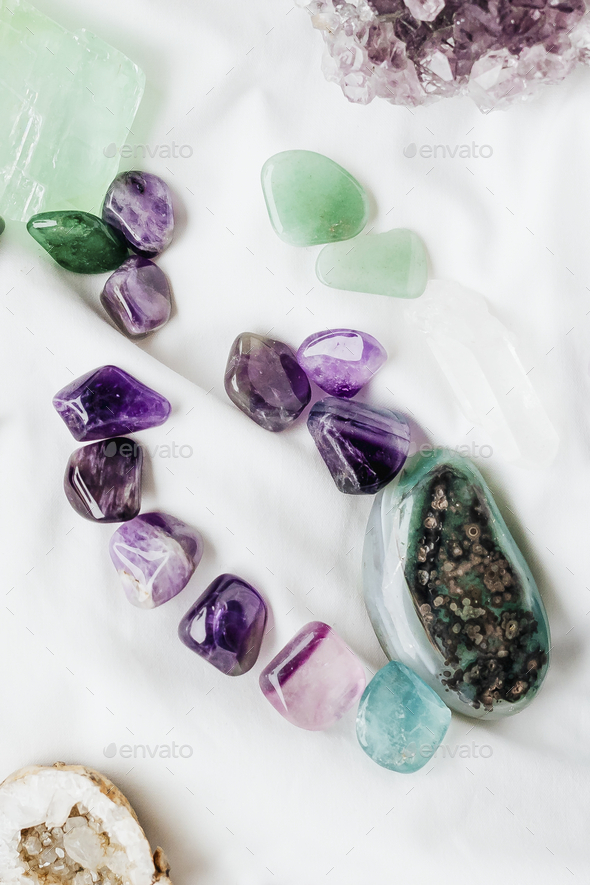 Gemstones with healing properties - Stock Photo - Images