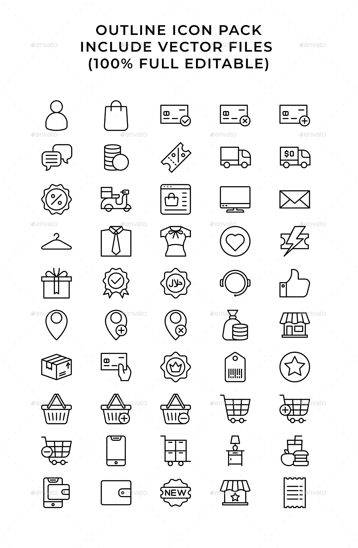 E-commerce Icon set by cahiwak | GraphicRiver