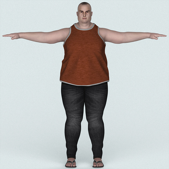 Young Fatty Man - 3Docean 31237233
