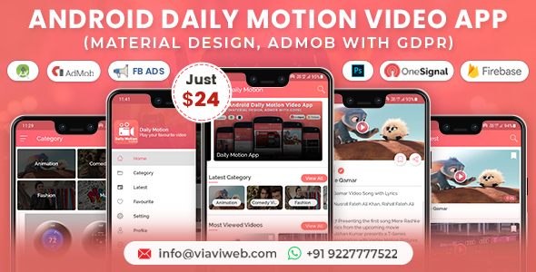 Android Daily Motion - CodeCanyon 8239582