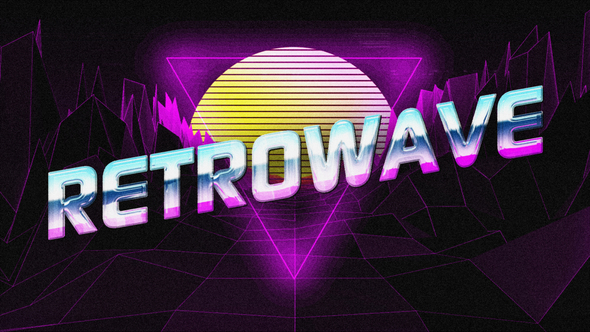 Retrowave Logo Intro