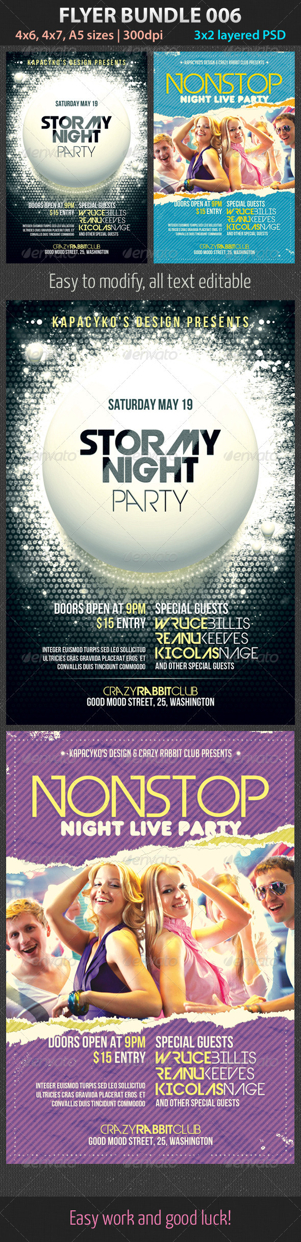 Flyer Bundle 006 - Clubs & Parties Events