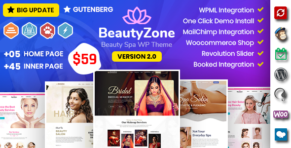 BeautyZone: Beauty Spa - ThemeForest 22715327