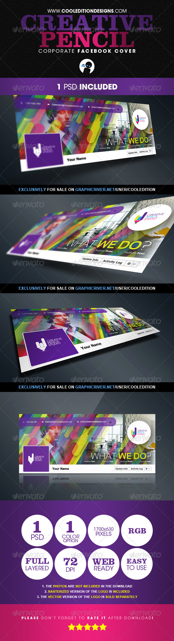 Creative Pencil - Corporate Facebook Cover - Facebook Timeline Covers Social Media