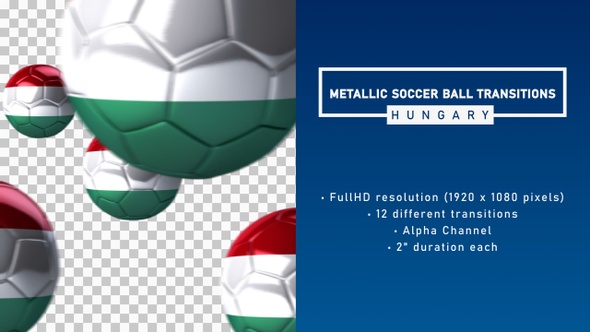 Metallic Soccer Ball Transitions - Hungary