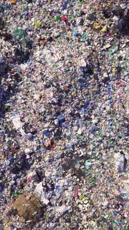 Drone view of the city dump. the concept of ecology. alt