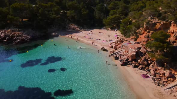 Cala Salada and Saladeta in Ibiza, Spain alt