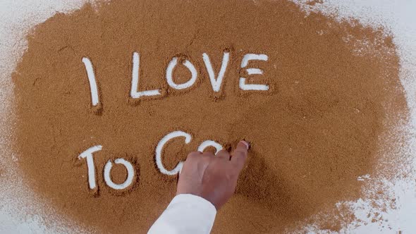 Hand Writes On Soil  I Love To Grow alt