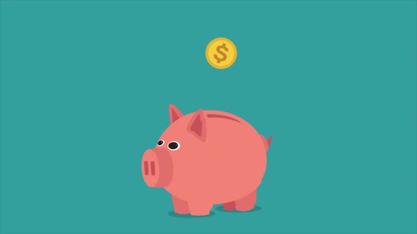 Piggy Bank 4K, Motion Graphics | VideoHive