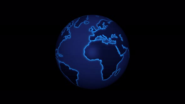 Blue 3D Earth
