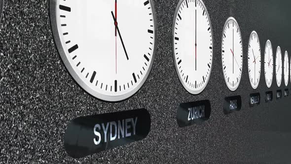 Accurate Clocks With Different Time Zones For Each Capital alt