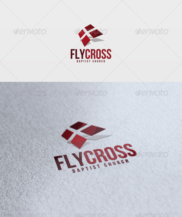 Fly Cross Logo - Symbols Logo Templates