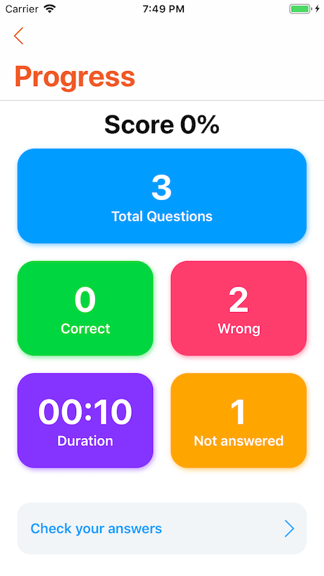 Educational School Theory Quiz Tests & Flashcards IOS App By Allzone