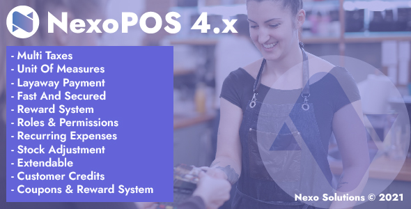 NexoPOS 4.x – POS, CRM & Inventory Manager