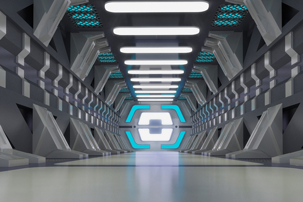 sci-fi scenesspace corridorssci-fi - 3Docean 31272438