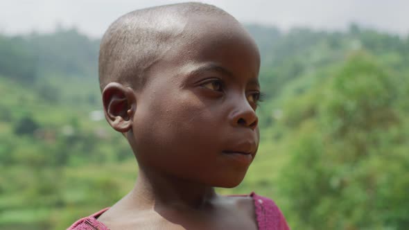 Close up of an African child alt