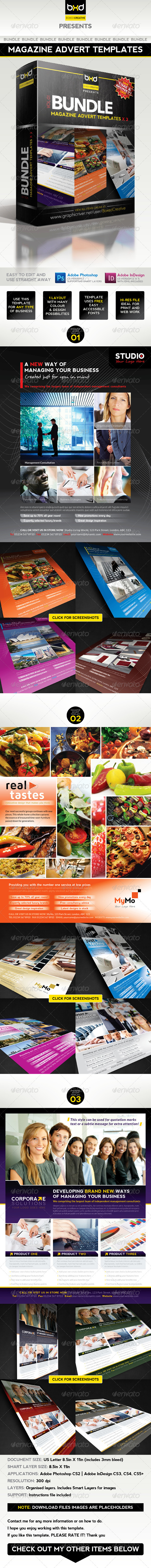 Magazine Advert Templates - Bundle - Corporate Flyers