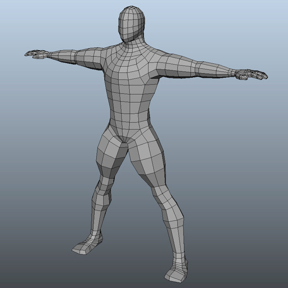 Base Mesh Man Model by SquaredVision | 3DOcean