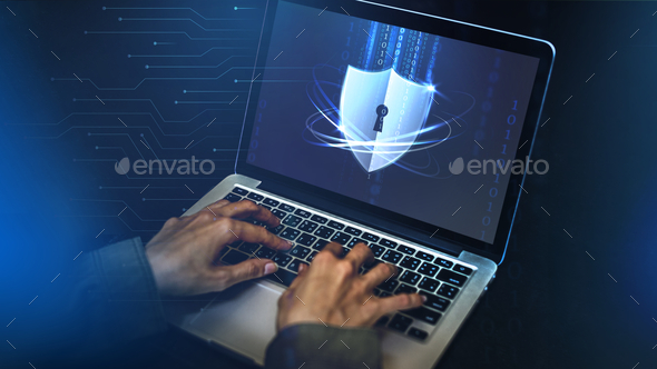 Computer security technology - Stock Photo - Images