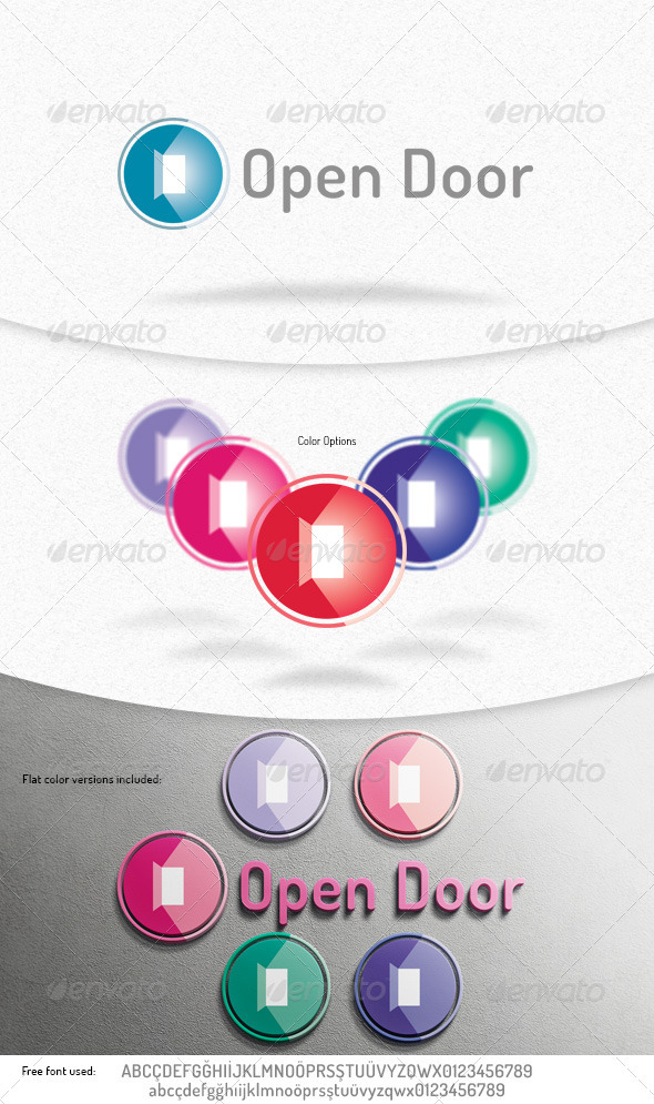Open Door Logo Template - Objects Logo Templates