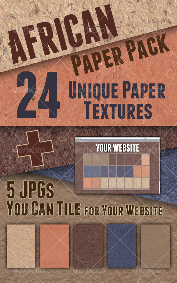 African Paper Pack - Paper Textures