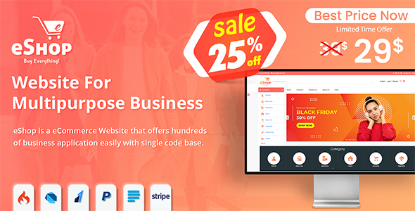 eShop - Multipurpose Ecommerce/Store Website