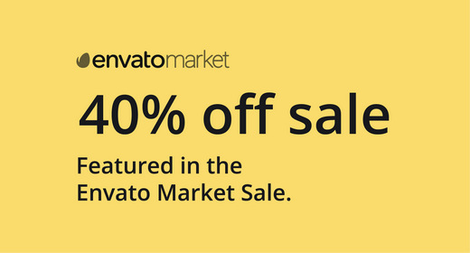 Featured Items in the Envato Market Sale (40% Off)