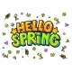 Hello Spring Word Bubble, Vectors | GraphicRiver
