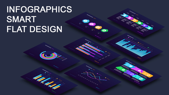 Infographics smart flat design