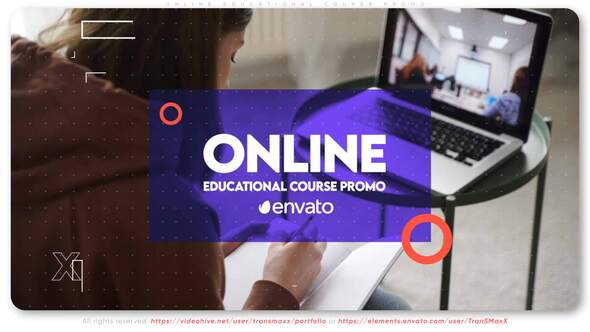 Online Educational Course Promo Video Displays template preview