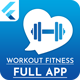 Flutter fitness Workout full source code with admob ready to publish