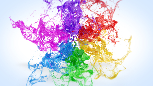 Playing Paints Logo - VideoHive 20717236