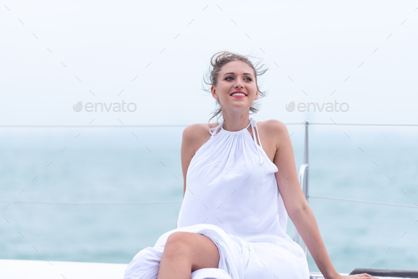 White Dresses for Boat Ride