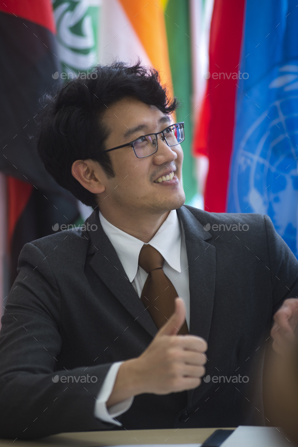 Business Approve, Cooperation of international businessmen - Stock Photo - Images