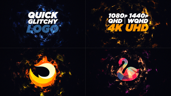 Quick Glitchy Logo - VideoHive 31315588