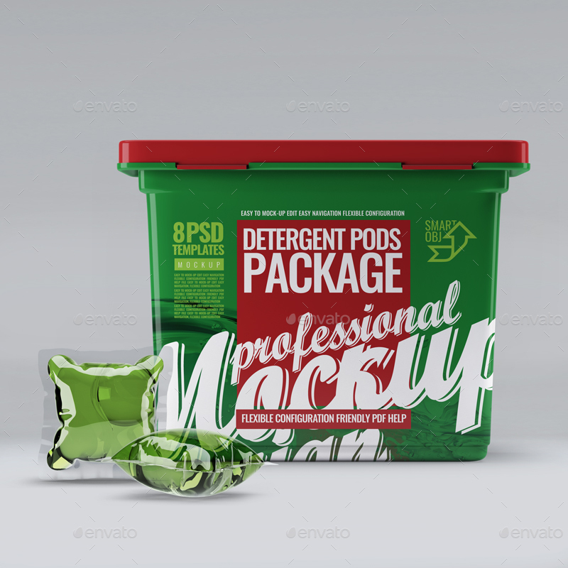 Download Detergent Pods Package Mock Up By L5design Graphicriver